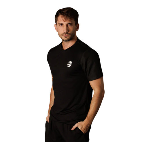 Playera Drybreak Dryplay Clásica Negra IPlay Padel