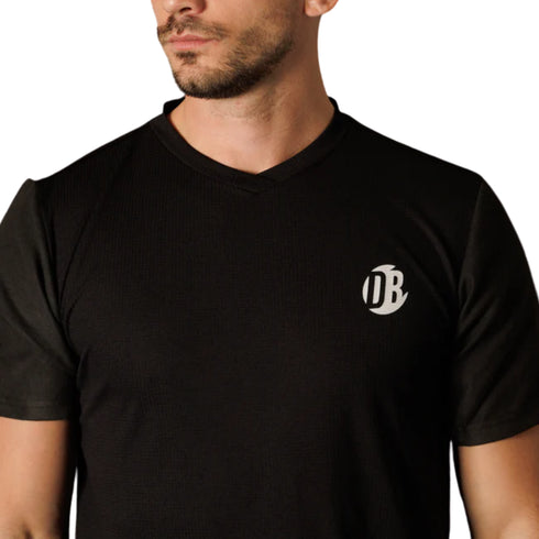 Playera Drybreak Dryplay Clásica Negra IPlay Padel