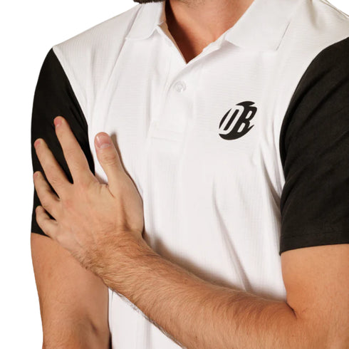 Playera Polo Drybreak Drygame Blanco IPlay Padel
