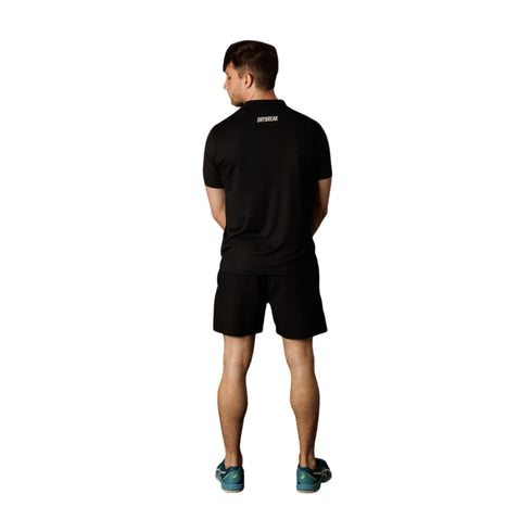 Playera Polo Drybreak Drygame Negra IPlay Padel