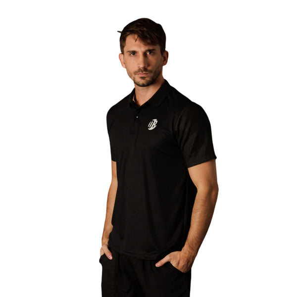 Playera Polo Drybreak Drygame Negra IPlay Padel