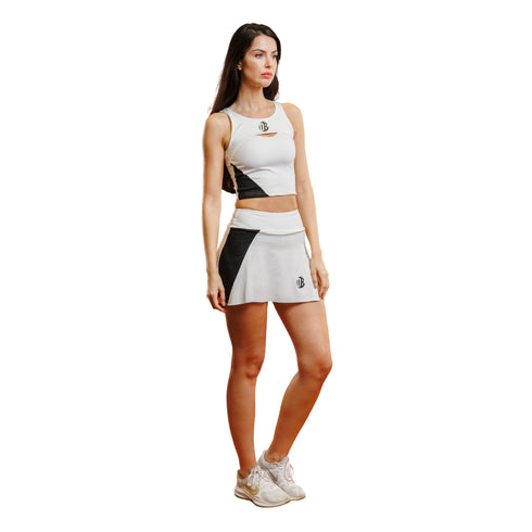 Falda Drybreak Prodry Blanca IPlay Padel