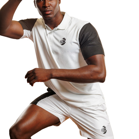 Playera Drybreak Polo Drygame Blanca IPlay Padel