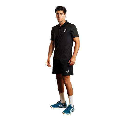 Playera Drybreak Polo Drygame Negra IPlay Padel