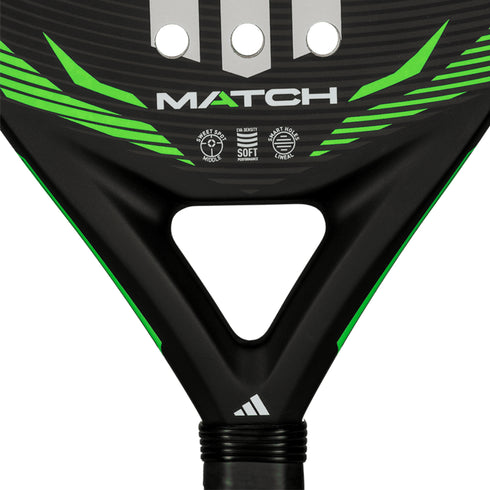 Pala Adidas Match Black/Green 2026 IPlay Padel