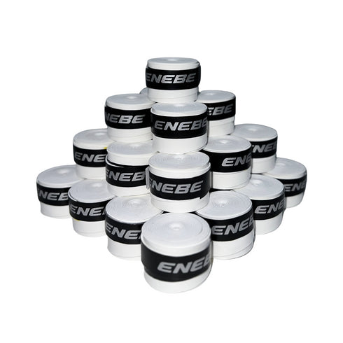 Tambor Overgrips Enebe Lisos Blancos (Pack x100)