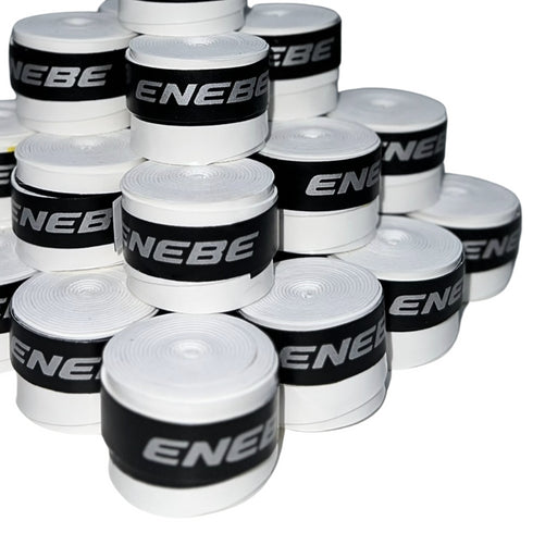 Tambor Overgrips Enebe Lisos Blancos (Pack x100)