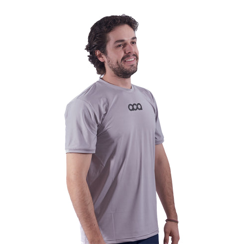 Playera Aca Poliéster Gris