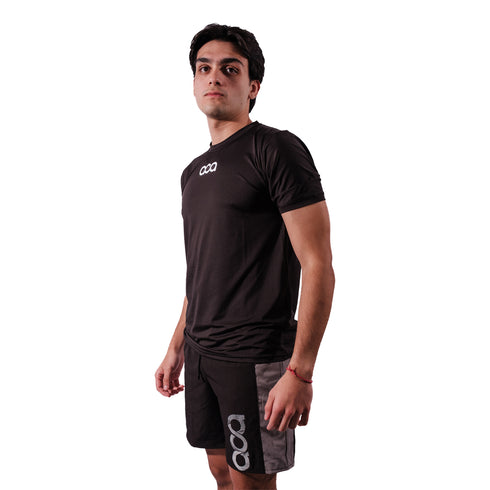 Playera Aca Poliéster Negro IPlay Padel